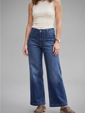 d.jeans Eco Friendly Repreve High Rise Wide Leg Retro Jeans